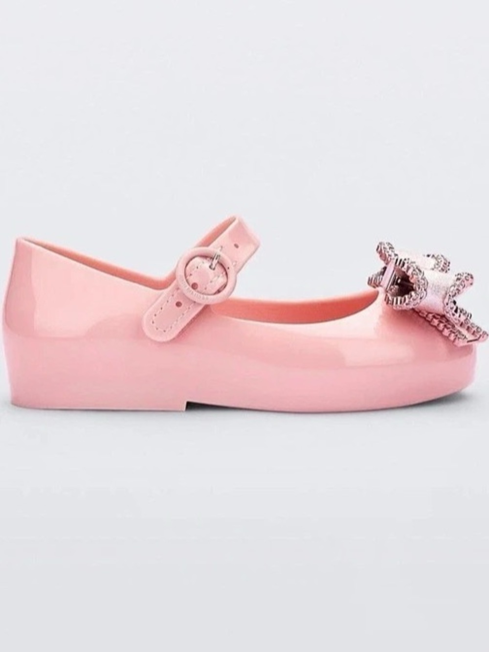 Mini Melissa Ultragirl Sweet Bow Pink Bow Ballet Flats Kids US 10 Like New